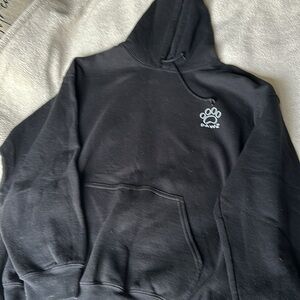 Black hoodie - PAWZ for the dogs size large